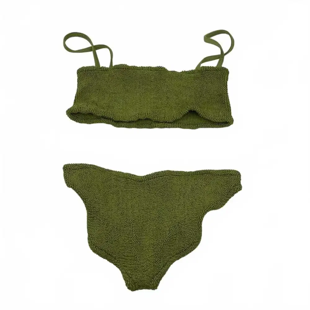 Hunza G Green Bikini | Synthetic Made in UK, OS Regular - Picture 2 of 5